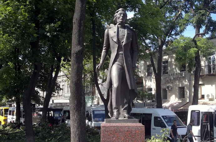 Памятник Адаму Мицкевичу Одесса фото координаты